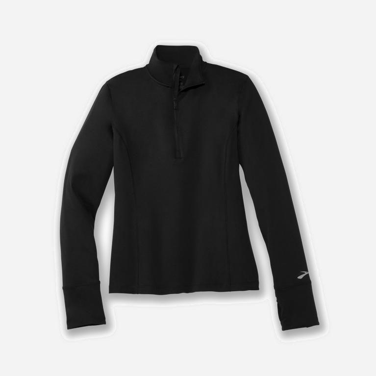 Brooks Dash 1/2 Zip - Chaquetas Mujer - Negras (FP8509267)